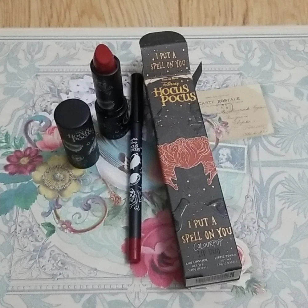 SOLD!!! Colourpop I Put A Spell On You Disney Hocus Pocus Lipstick & Liner Set! - Picture 3 of 14